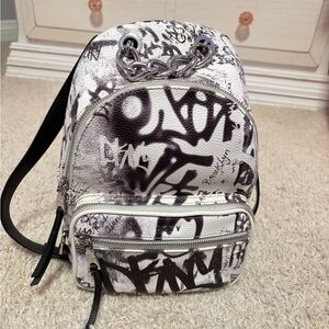 DKNY Signature Graffiti Mini Backpack